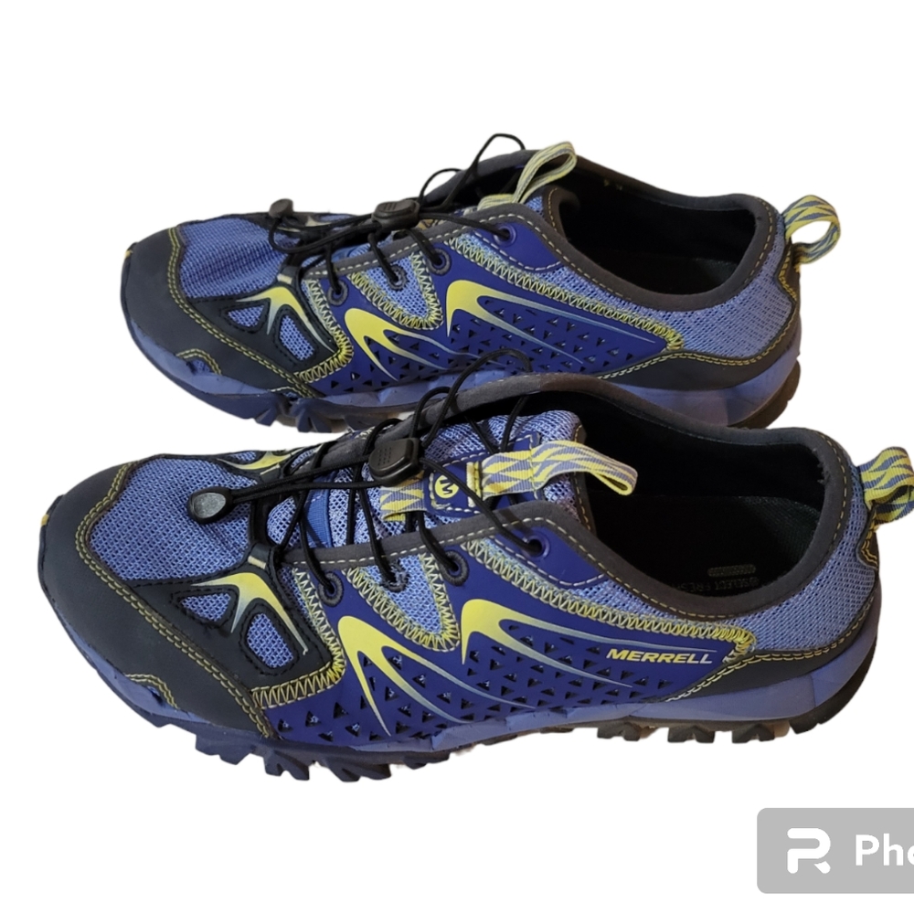 Merrell Capra Purple Hiking Shoes Sz 7 - Picture 4 of 9